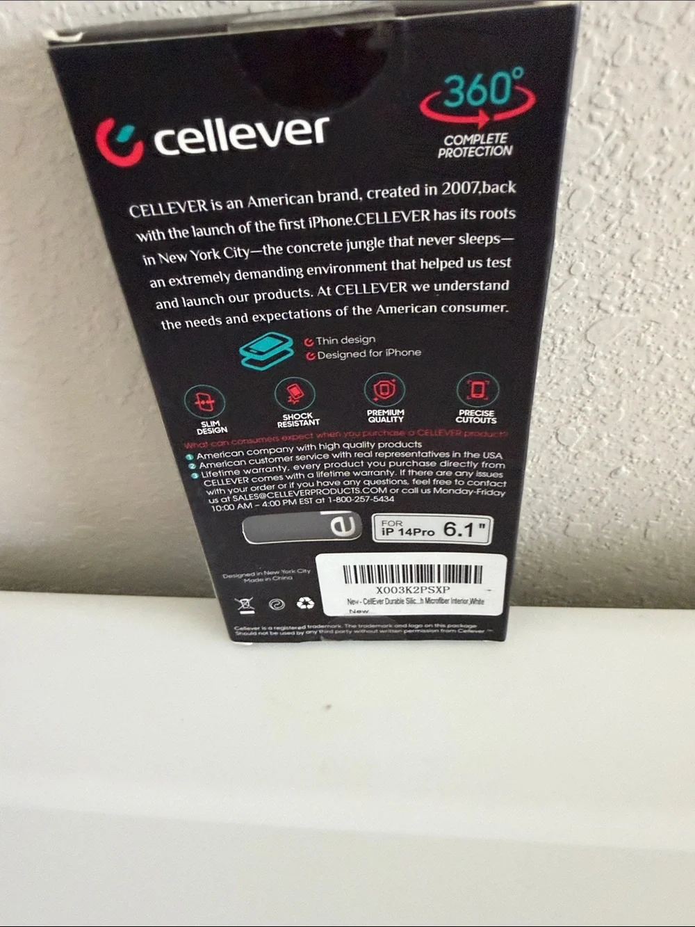 Cellever for IPhone  14 Pro White New never opened